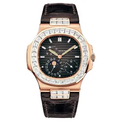 Đồng Hồ Nữ Patek Philippe Nautilus 5724R-001 Rose Gold Màu Xám/ Vàng Hồng