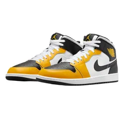 Giày Thể Thao Nam Nike Air Jordan 1 MID DQ8426-701 Phối Màu Trắng Vàng Đen Size 40.5