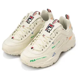 Giày Thể Thao Nữ Fila Disstracer Graphic UFW22075166 ABC-MART Limited WBW Màu Trắng Kem Size 36