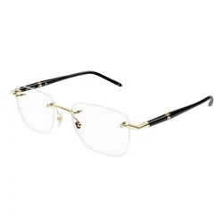Kính Mắt Cận Montblanc Eyeglasses MB0346O 001 Màu Đen/Vàng