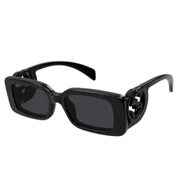 Kính Mát Gucci GG Logo Sunglasses GG1325S 001 Màu Đen/Xám
