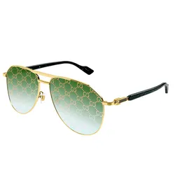 Kính Mát Gucci Sunglasses GG1220S 004 Màu Xanh/Vàng