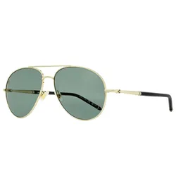 Kính Mát Montblanc Sunglasses MB0068S 002 Màu Xanh Green