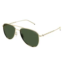 Kính Mát Montblanc Sunglasses MB0311S 002 Màu Xanh Green/Vàng
