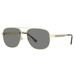 Kính Mát Nam Gucci Sunglasses GG1223S 002 Màu Xám/Vàng