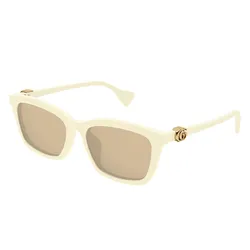 Kính Mát Nữ Gucci Sunglasses GG1596SK 002 Màu Nâu/Kem