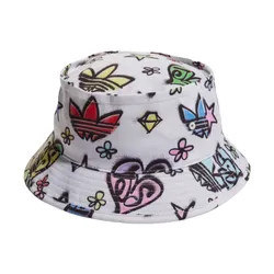 Mũ Adidas Originals X Jeremy Scott Graphic Print Bucket Hat OSFM HN6596 Màu Trắng Họa Tiết