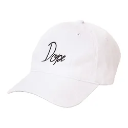 Mũ Dope 6 Panel Raw Baseball Cap Màu Trắng