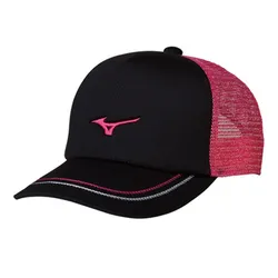 Mũ Mizuno Tennis Cap 62JW8001 Black Pink Màu Đen Hồng Size 56-60