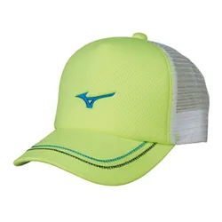 Mũ Mizuno Tennis Cap 62JW8001 Safety Yellow Màu Vàng Chanh Size 56-60