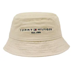 Mũ Tommy Hilfiger Brand Logo Casual Stylish Bucket Hat 1985 Màu Be Size 56