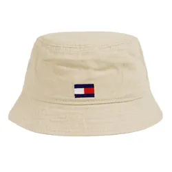 Mũ Tommy Hilfiger Brand Logo Casual Stylish Bucket Hat Màu Be Size 56
