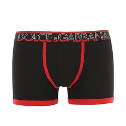 Quần Lót Nam Dolce & Gabbana D&G Logo Màu Đen/Đỏ Size 3