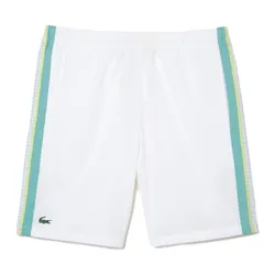 Quần Short Nam Lacoste Men's Tennis GH5201 BH3 Màu Trắng Xanh Size 2