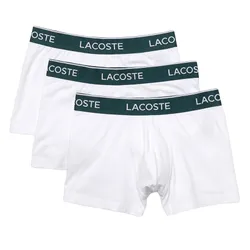 Set 3 Quần Lót Nam Lacoste Trunks Boxers 3-Pack 5H3389 51 001 Màu Trắng Size 5