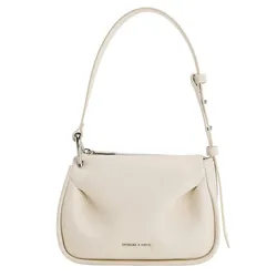 Túi Đeo Chéo Nữ Charles & Keith CNK Lumen Padded Crossbody Bag 80271404 Màu Trắng Kem