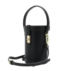 Túi Đeo Chéo Nữ Pazzion Nicolette Leather Cylinder Bag 9546BLK00S Màu Đen