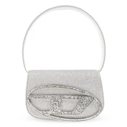 Túi Đeo Vai Nữ Diesel 1Dr Logo Plaque Shoulder Bag X08396P0787 Màu Bạc
