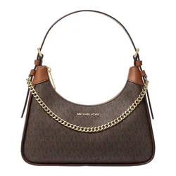 Túi Đeo Vai Nữ Michael Kors MK Wilma Medium Signature Logo Shoulder Bag 35H3G3WL8B Màu Nâu