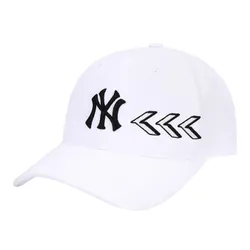 Mũ MLB Logo Structure Ball Cap New York Yankees 32CPCB111-50W Màu Trắng