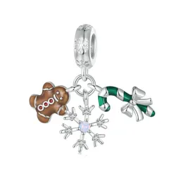 Hạt Vòng Charm Nữ Lili Jewelry Đính Đá CZ Món Quà Mùa Đông Makayla LILI_088332 3 Màu Bạc