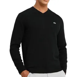 Áo Len Nam Lacoste Long Sleeve V-Neck Sweater AH7003 031 Màu Đen Size S