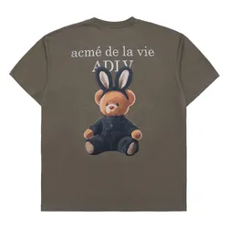 Áo Phông Acmé De La Vie ADLV Rabbit Bear Doll Logo ADLV-24SS-SSLRBR-CCA Tshirt Màu Cacao Size 2