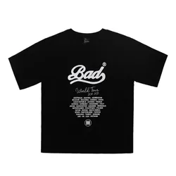 Áo Phông Badblood World Tour W-Tee24-032 Tshirt Màu Đen