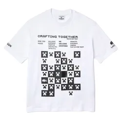 Áo Phông Nam Lacoste Looser Fit Tshirt TH3802 001 Màu Trắng Size XS