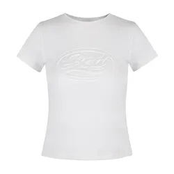 Áo Phông Nữ Badblood Oval Logo W-Tee24-027 Tshirt Màu Trắng