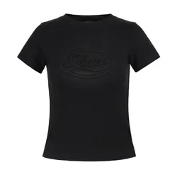 Áo Phông Nữ Badblood Oval Logo W-Tee24-028 Tshirt Màu Đen