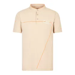 Áo Polo Nam Emporio Armani EA7 Tennis Pro Serafino Lined Polo Shirt Màu Be Size S