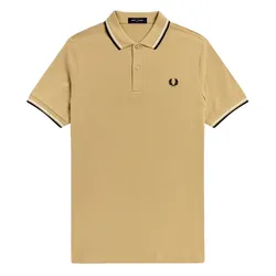 Áo Polo Nam Fred Perry Twin Tipped Polo Shirt M3600 Màu Be Size S