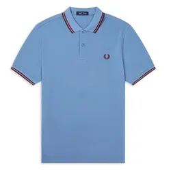 Áo Polo Nam Fred Perry Twin Tipped Polo Shirt M3600 Màu Xanh Dương Size XS