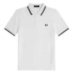 Áo Polo Nam Fred Perry Twin Tipped Short-Sleeved Polo Shirt M3600 Màu Trắng Size M