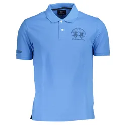 Áo Polo Nam La Martina Shirt XMP003-PK031_AZZURRO_07033 Màu Xanh Blue Size S