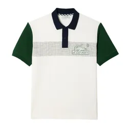 Áo Polo Nam Lacoste Men's Loose Fit Organic Cotton Shirt PH7822 XP7 Màu Trắng
