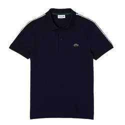 Áo Polo Nam Lacoste Men's Regular Fit Logo Stripe Stretch Cotton PH5075 166 Màu Navy Size 2