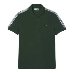 Áo Polo Nam Lacoste Men's Regular Fit Logo Stripe Stretch Cotton PH5075 SMI Màu Xanh Lá Size 2