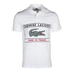 Áo Polo Nam Lacoste Regular Fit Polo Shirt In White PH3354-51 001 Màu Trắng Size S