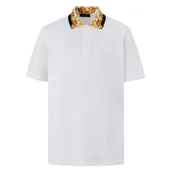 Áo Polo Nam Versace White Logo Polo Shirt 1012260 Màu Trắng Size M