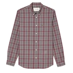 Áo Sơ Mi Dài Tay Nam Lacoste Regular Check Print Stretch Shirt CH3745 - IXB Phối Màu Size 38