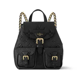 Balo Nữ Louis Vuitton LV Backup Monogram Empreinte Leather M47072 Màu Đen