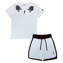 Bộ Quần Áo Cộc Tay Nam Hydrogen About Spring Tech Special Dragons Màu Trắng Đen Size XS