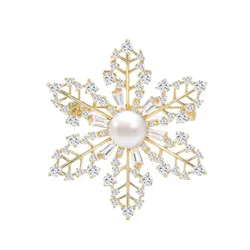 Cài Áo Nữ Meri Fleur De Perle BR708 Màu Vàng/Trắng