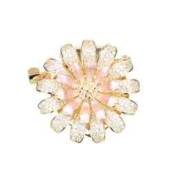 Cài Áo Nữ Meri Soft Pink Flower BR741 Màu Vàng/Hồng