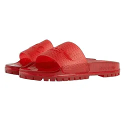 Dép Nam Gucci Adidas Rubber Slide Red 721229 Màu Đỏ Size 8