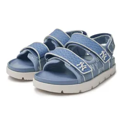 Dép Sandal MLB Korea Liner Denim Mono New York Yankees 3ASDTPD43-50BLS Màu Xanh Blue