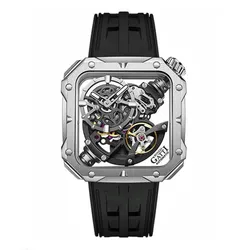 Đồng Hồ Nam Bonest Gatti Open Heart Mechanical Movement BG5804 A1 Màu Đen Bạc