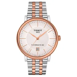 Đồng Hồ Nam Tissot Carson Powermatic 80 T122.407.22.031.01 Màu Demi (Vàng Hồng – Bạc)